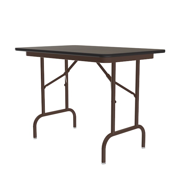 CF Melamine Folding Tables - Keyboard Height 24x36 Walnut